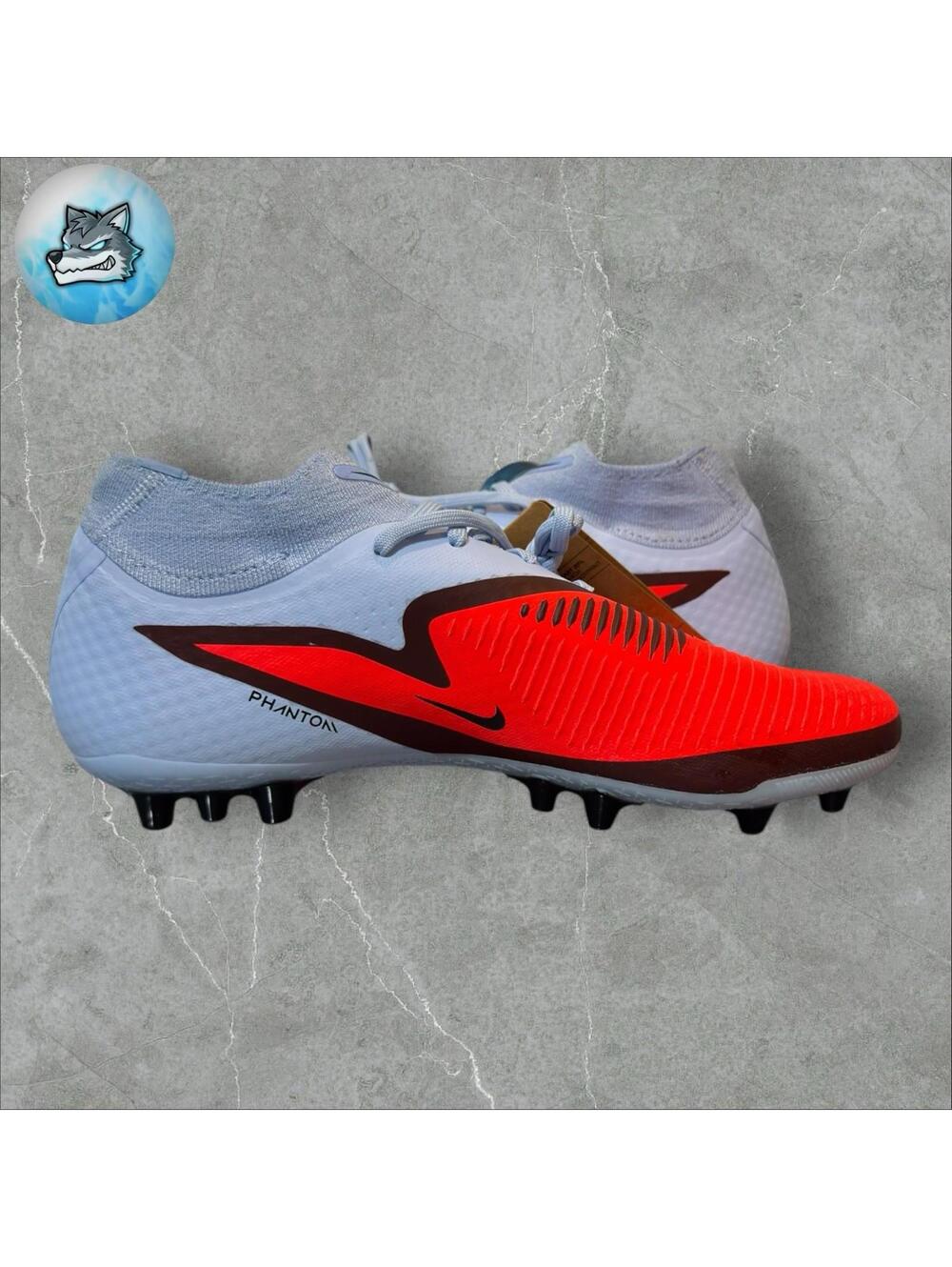Men's Nike Phantom 6 High AC AD AG Crimson Soccer Cleats HQ2281-400 Size 7.5 - Picture 3 of 5